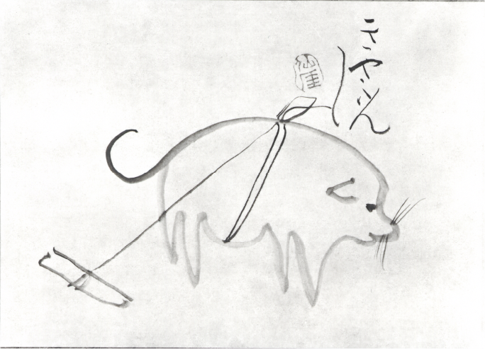 仙厓さんの絵2：仙厓「犬図」
