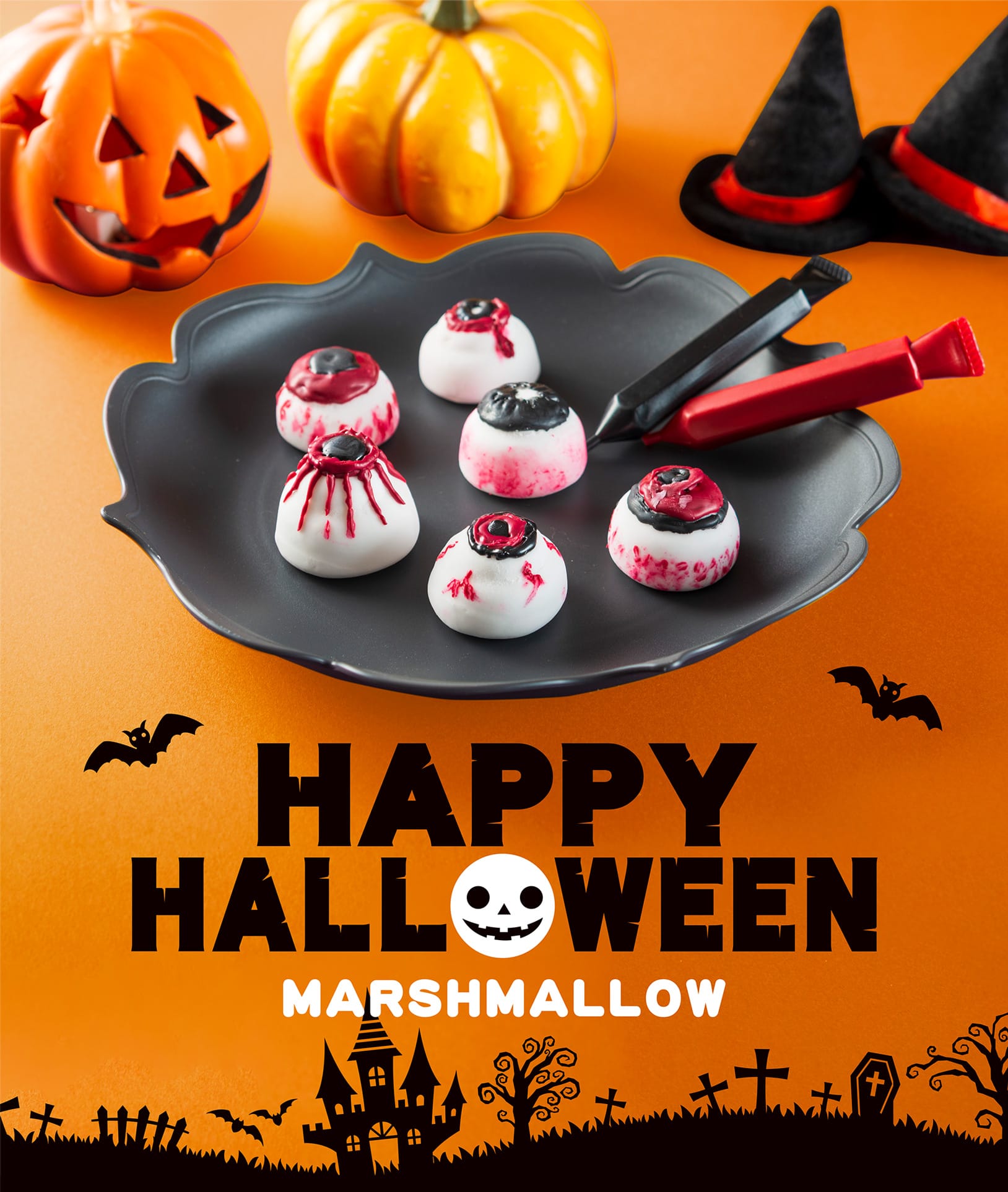 HAPPY HALLOWEEN MARSHMALLOW