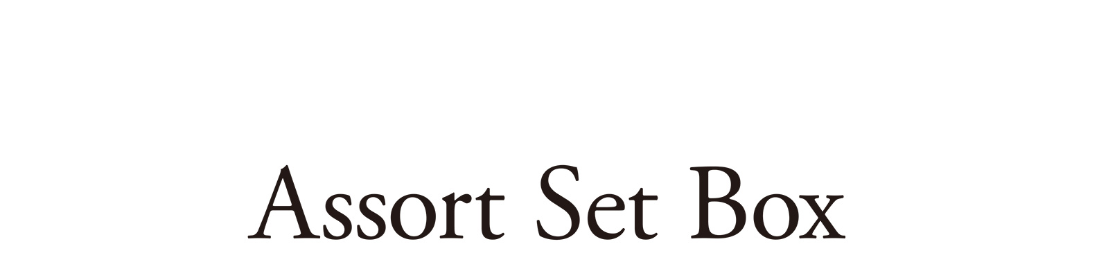 Assort Set Box