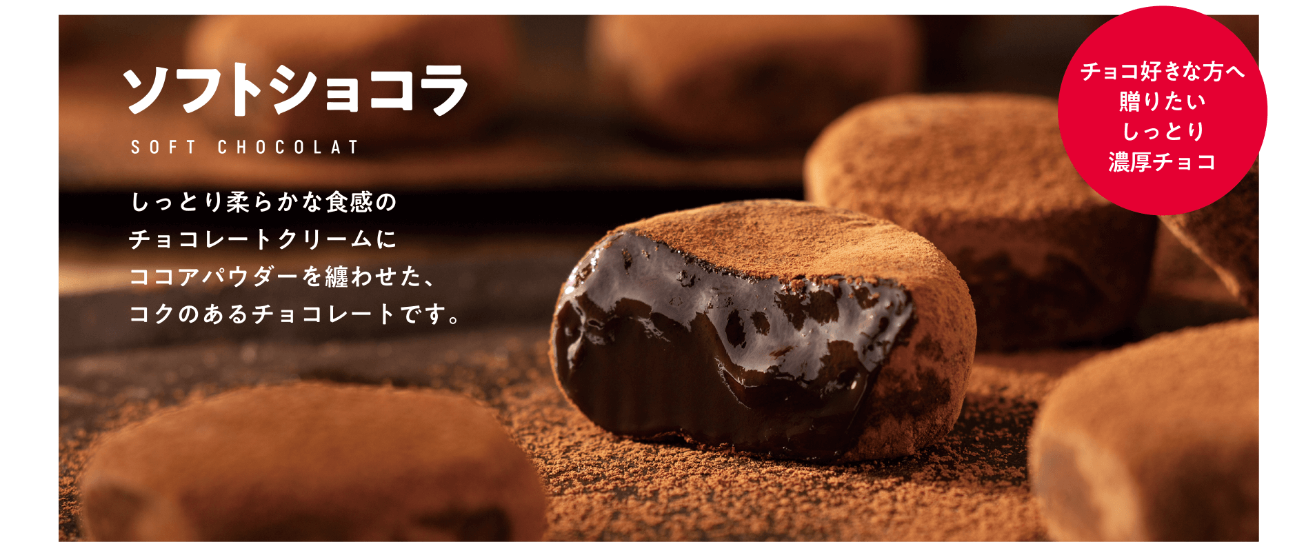 ソフトショコラ チョコ好きな方へ贈りたいしっとり濃厚チョコ