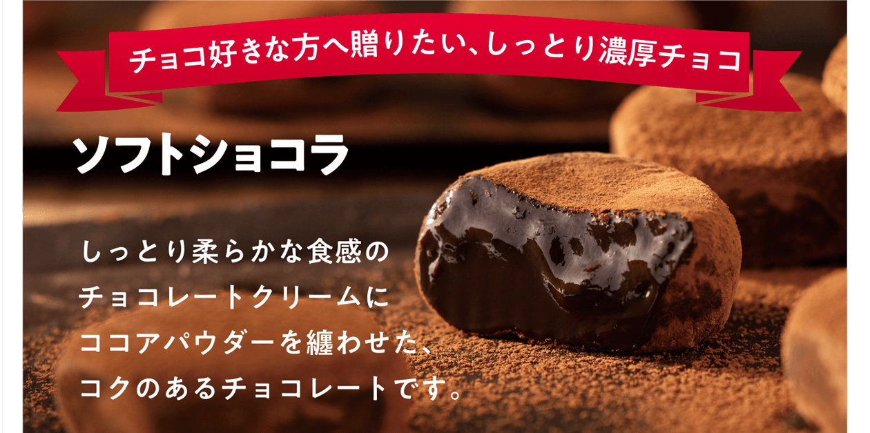 ソフトショコラ チョコ好きな方へ贈りたいしっとり濃厚チョコ