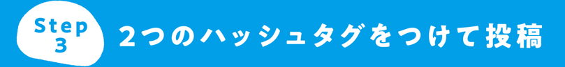 Step3 2つのハッシュタグをつけて投稿